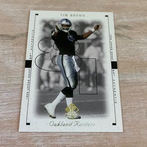 Tim Brown Hall of Fame Las Vegas Raiders WR 1999 Card
